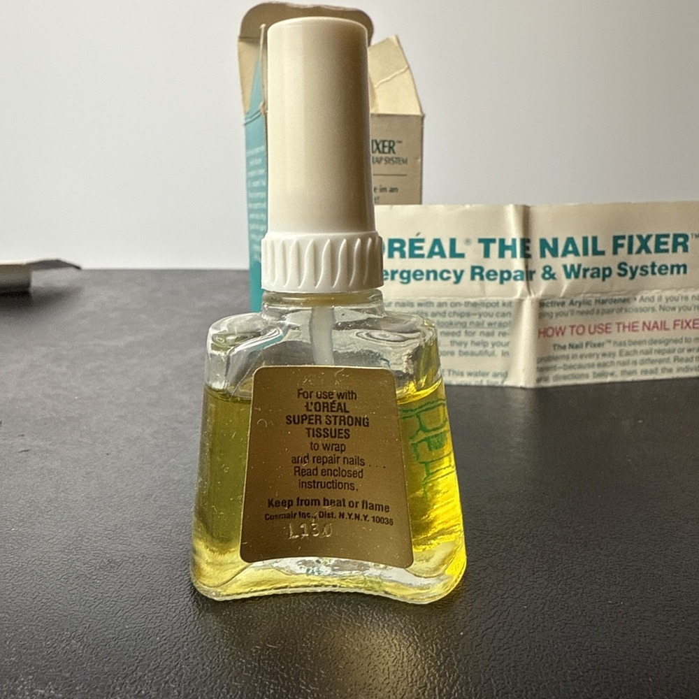 VTG L'Oréal The‎ Nail Fixer Emergency Repair & Wrap System NEW OLDSTOCK RARE - Picture 7 of 7